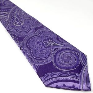 Donald J Trump Tie Necktie Men Lavender 61” X 3.5” Silk Signature Collection